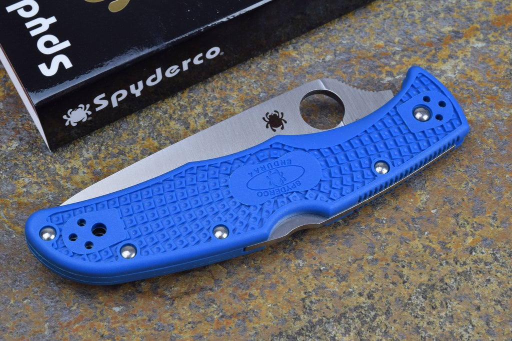 Spyderco Endura 4 flat ground blue