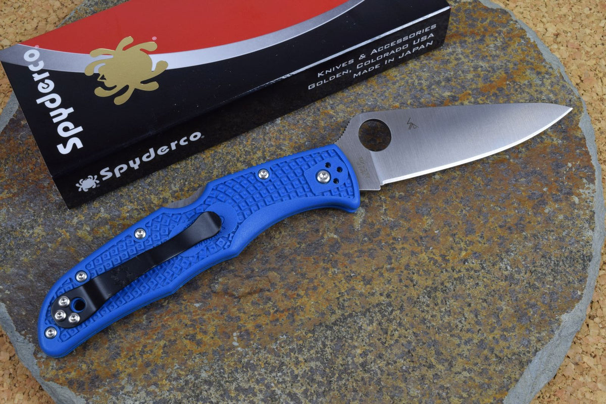 Spyderco Endura 4 flat ground blue