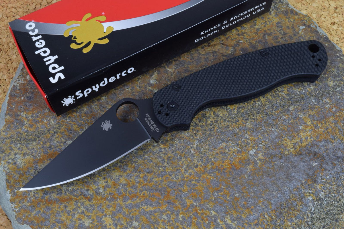 Spyderco Para Military 2 black - black G10