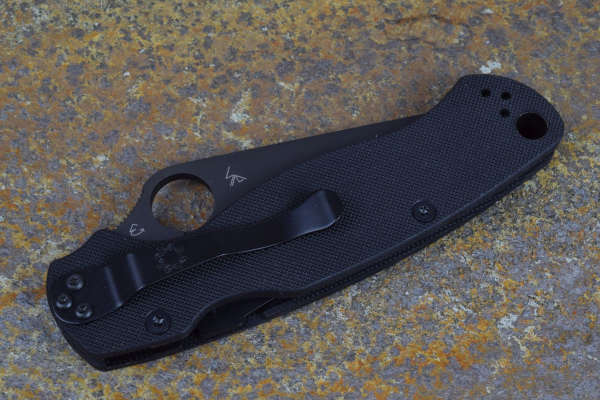 Spyderco Para Military 2 black - black G10
