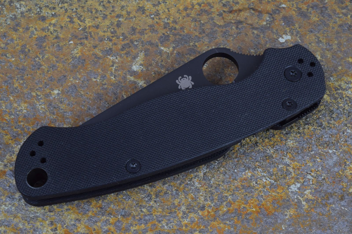 Spyderco Para Military 2 black - black G10