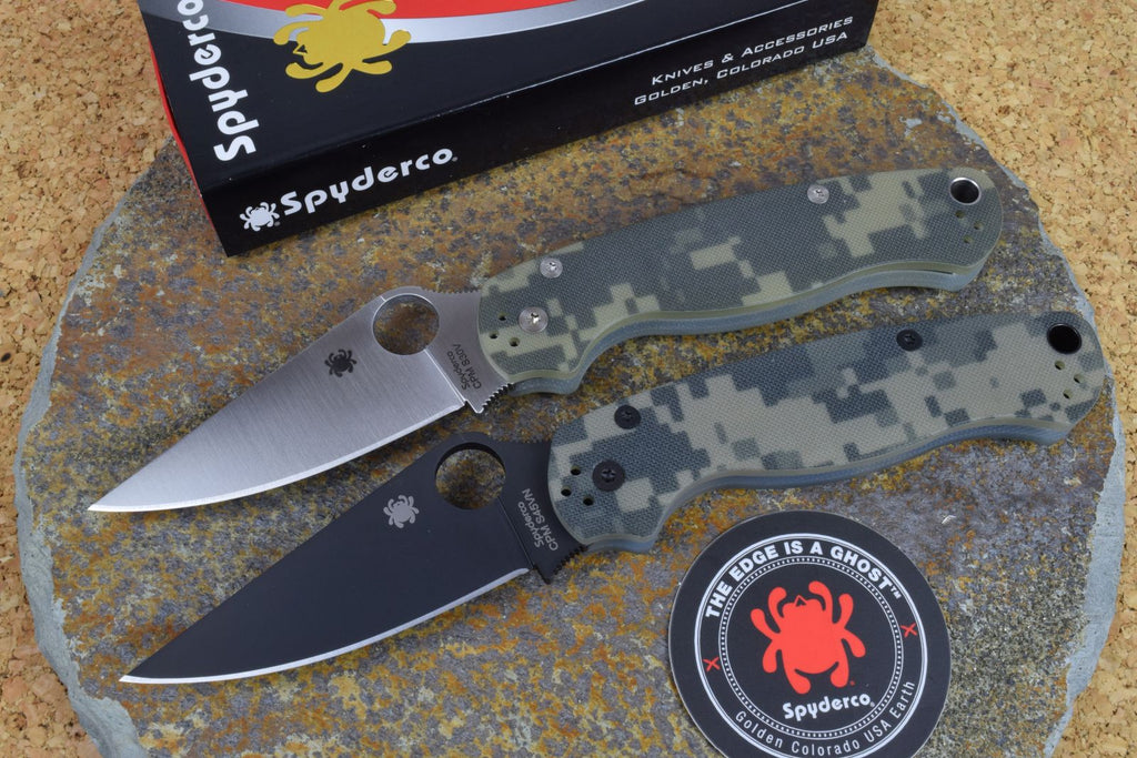 Spyderco Paramilitary 2 camo - black