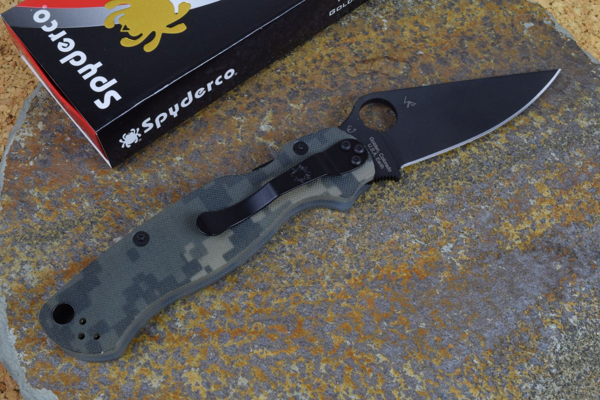 Spyderco Paramilitary 2 camo - black