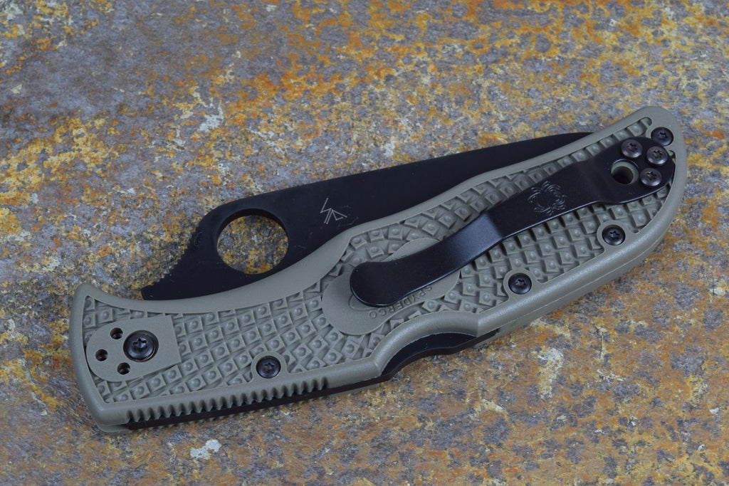 Spyderco Endela black OD green