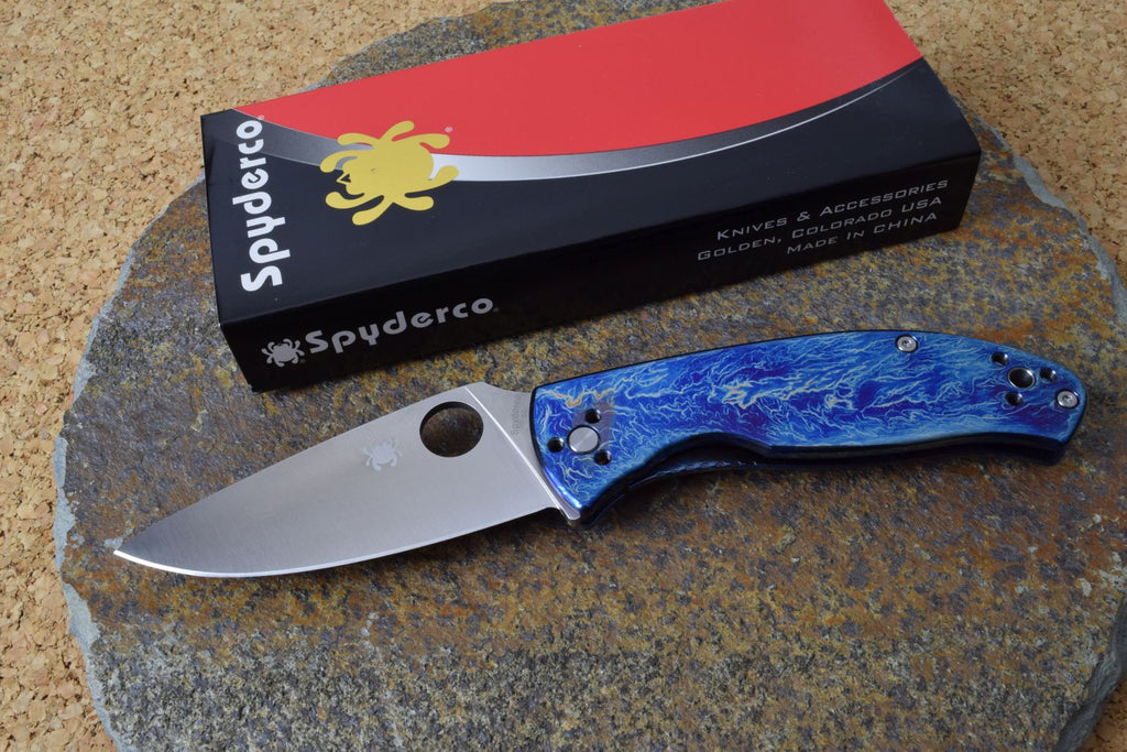 Spyderco Tenacious R.I.L. Blue Titan