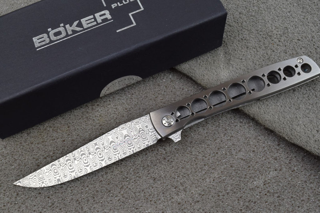 Boker Plus Urban Trapper Titanium Damascus
