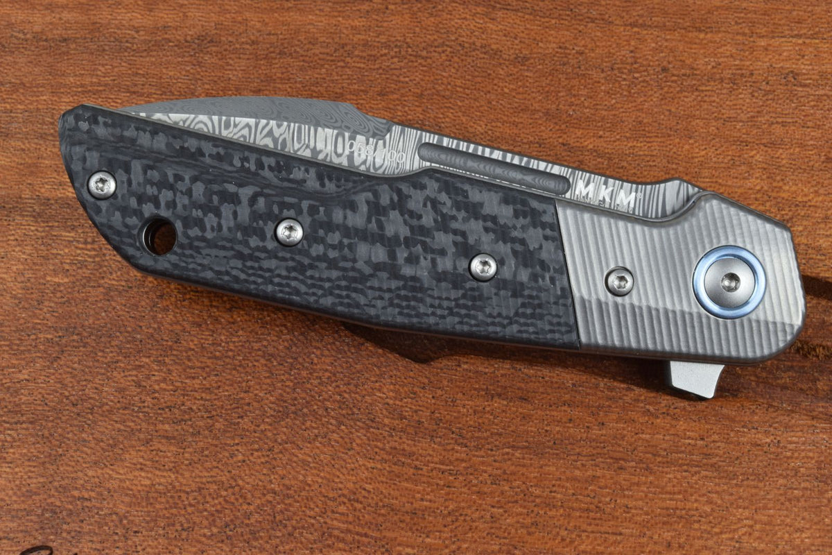 MKM Clap Damascus Carbon-Titanium LTD