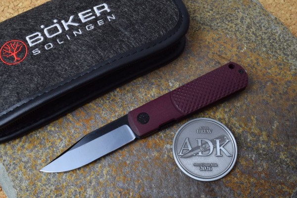 Böker BRLW Richlite red 2026, Fachhandelsmesser