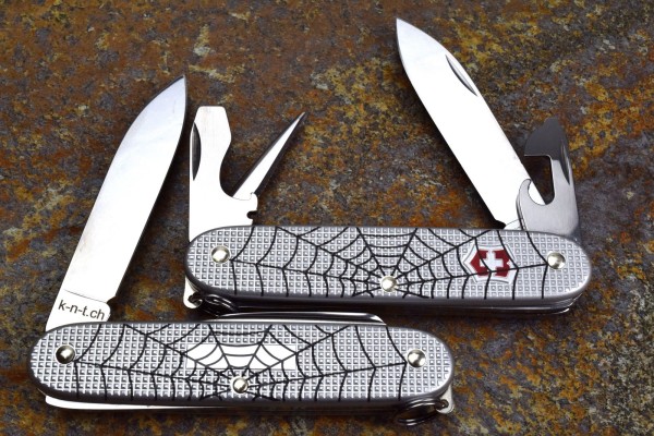 Victorinox Alox Pionier Spiderweb silber