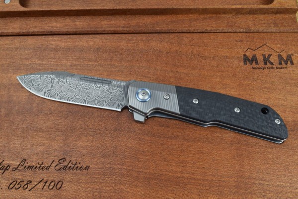 MKM Clap Damascus Carbon-Titan LTD